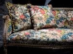 Sofá tapizado con tejido Jacquard