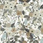 Papel pintado con diseño de flores diseño de Rifle Paper "Garden Party" en color "lino"