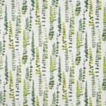 Tela para cortinas en algodón estampada de hojas y ancho 280cm. Color verde ref. 8300020