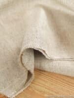 lino grueso en tono natural para tapizar, para manteneles, cortinas o cojines