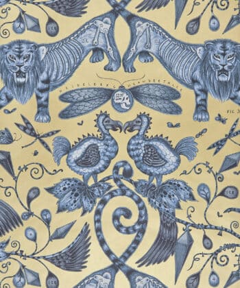 EXTINCT WP Papel Pintado Animales Papel pintado de grandes leopardos en dorado