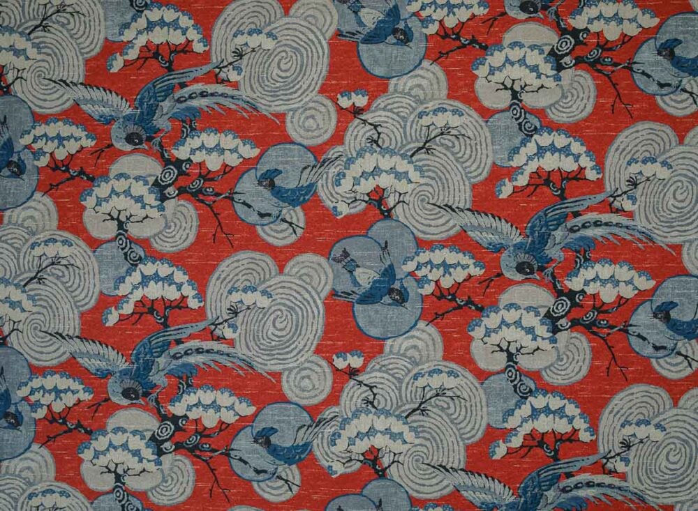 Tela HARU de Güell Lamadrid de estampado japonés
