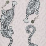 Papel pintado de grandes leopardos en rosa