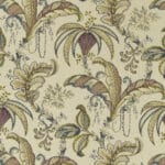 Tela gruesa con estampado natural ornamental (en varios colores)