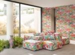 Papel pintado a pinceladas con reminiscencia floral "Daydream" de Missoni Home