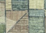 Papel pintado de Missoni Home "patchwork" en tonos verdosos
