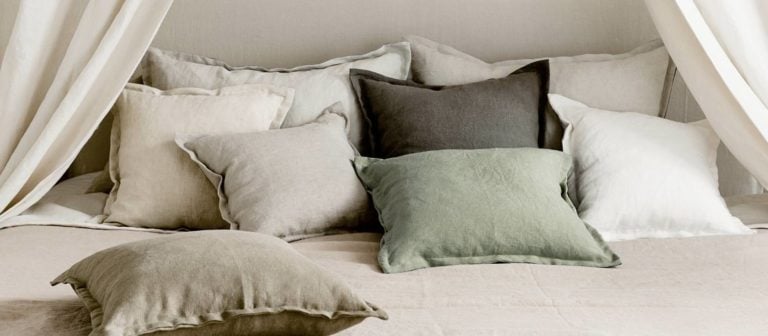 telas para ropa de cama: tejidos para confeccionar cojines, sábanas, almohadas