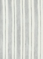 Lino tapicero de estampado de rayas "camiseras" (ancho 3m). Color Camisera-Perla