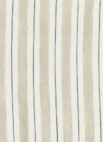 Lino tapicero de estampado de rayas "camiseras" (ancho 3m). Color Camisera-Piedra