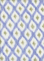 Visillo de lino (ancho 3m) estampado Ojo de Perdiz Indigo