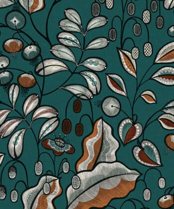 Papel pintado de enramado exótico de hojas - Bahia Pine