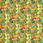 Terciopelo estampado de grandes frutas y ancho 136cm en ocre ref. F1515-03