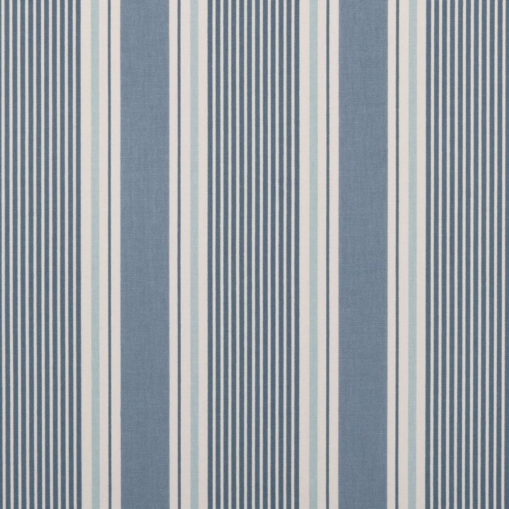 Algodón grueso estampado de rayas marineras en azul. Ref. F0408-02