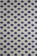 Lno 100% estampado con motivos de flores de loto en coral. Ref. NELUMBO - 04-Blue de James Malone