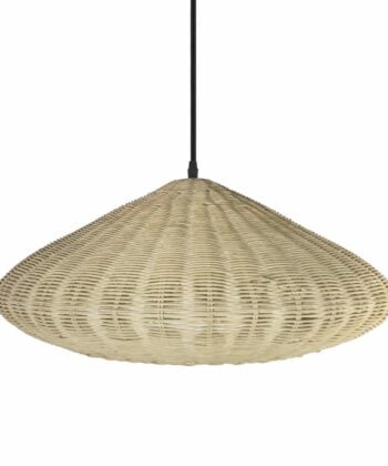 Lámpara colgante de mimbre color natural y Ø53cm
