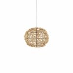 Lámpara esférica de madera en color natural de Ø33cm