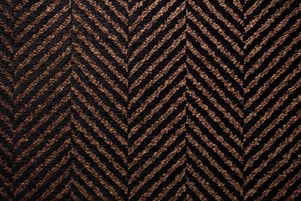 Jacquard estampado de rayas en espiga "canillas" de James Malone (CANILLAS-1513-Nero)