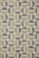 Estampado geométrico "borodin-03-Blue" inspirado en antiguos azulejos árabes, diseño de James Malone