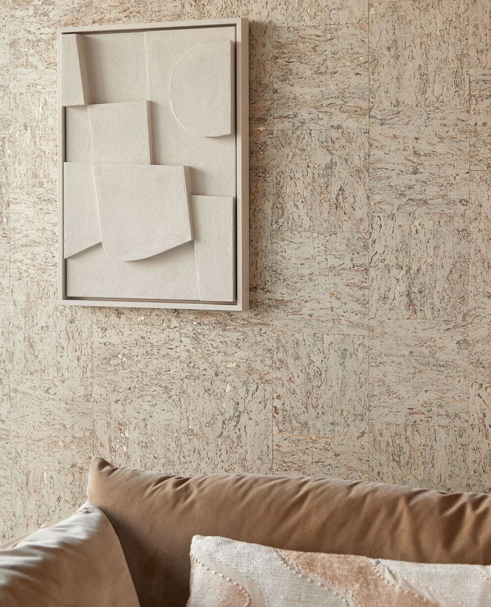 Colección "Natural Wallcoverings III" de Eijffinger. Una variedad de fibras naturales como yute, cáñamo, sisal, caña, hierba marina, hierba de arroz, bambú, rafia o el corcho se utilizan para crear una gran cantidad de texturas para decorar tu pared.