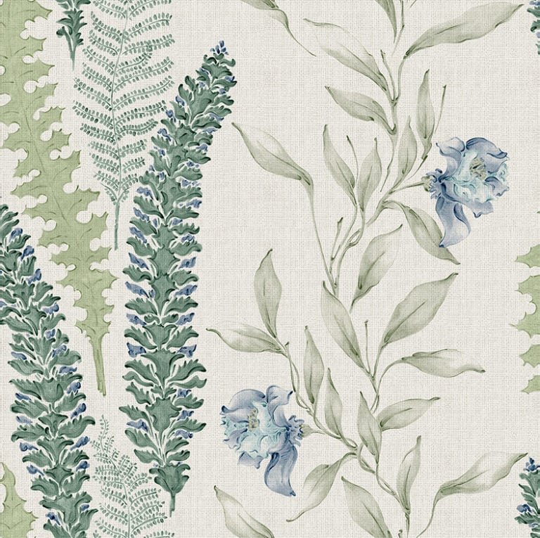 Cartuja Colección "Sevilla" Estilo Boho Papel pintado "Floral-alga-YSP0021" diseño de Ybarra & Serret