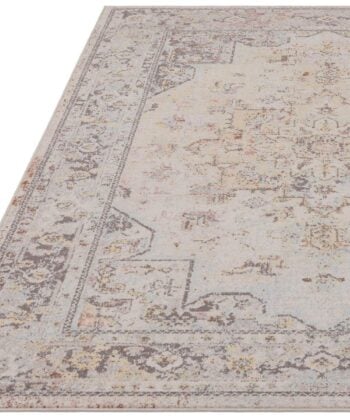 Alfombra tradicional vintage con flores apagadas (tamaño a elegir). Ref. Flores-Ester-FR05-Rug