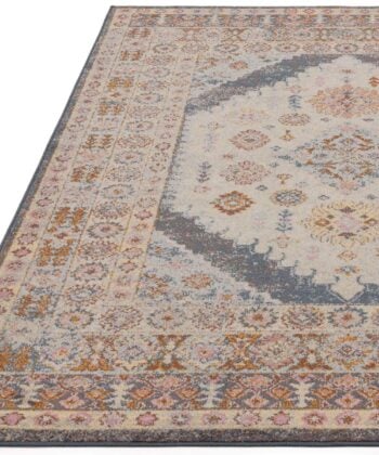Alfombra persa vintage con motivos florales (tamaño a elegir). Ref. Flores-Fiza-FR06-Rug