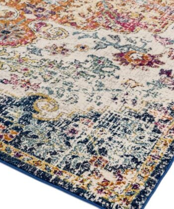 Alfombra de diseño vintage multicolor (tamaño a elegir)- Nova-Multi