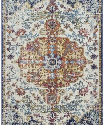 Alfombra de diseño vintage multicolor (tamaño a elegir)- Nova-Multi
