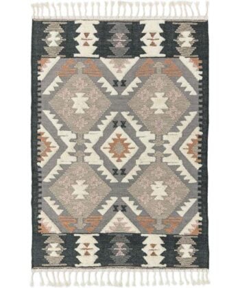Alfombra kilim tejida a mano texturadas con pelo alto (tamaño a elegir)