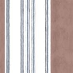 Papel pintado de multi-rayas alternas diseño de Ybarra & Serret en colaboración con Coordonné. Ref. Raya-ciruela-YSP0010
