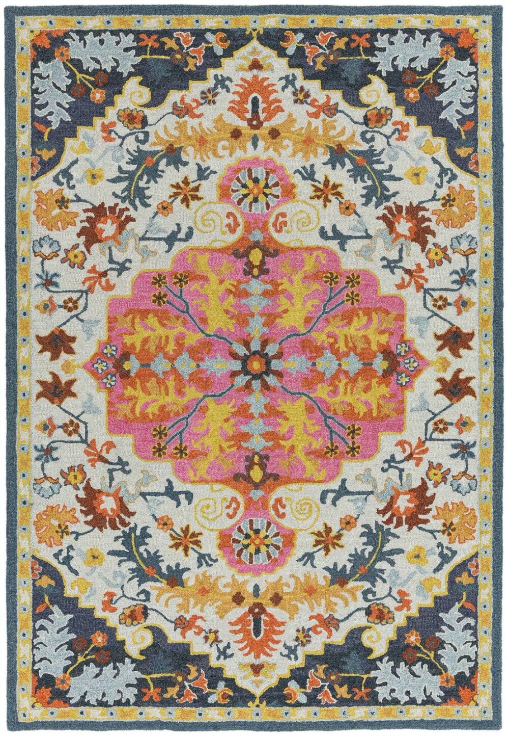 BRONTE MULTI Alfombras Alfombra Azul