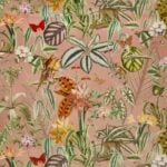 Terciopelo con exóticos y grandes motivos tropicales de exóticos y grandes motivos tropicales. Ref "exotic shell" de la colección "Exotic" de Coordonné
