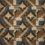 Tela estampada tipo Ikat de estilo tribal "tribes_teepee_sioux" de Coordonné