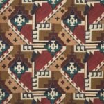 Tela estampada tipo Ikat de estilo tribal "tribes_teepee_sioux" de Coordonné