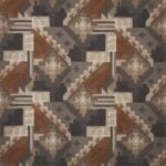 Tela estampada tipo Ikat de estilo tribal "tribes_teepee_sioux" de Coordonné