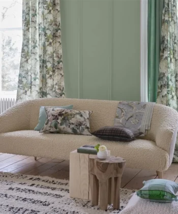 Tejido boucle texturizado con lana sin teñir Colección "Haldon Fabrics" Estilo Contemporáneo Telas decorativas para tapizar, cojines, cortinas, estores