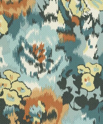 Papel pintado vinílico de ramos de flores efecto entelado Colección "Wallcoverings 04" Estampados Singulares Papel pintado vinílico de ramos de flores efecto entelado