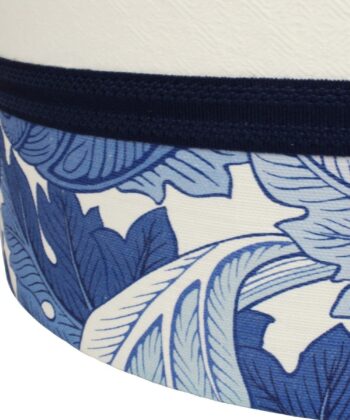 Pantalla para lámpara en liso y estampado de hojas de acanto (28cm Ø) Pantallas para Lámparas Estilo Arts & Crafts