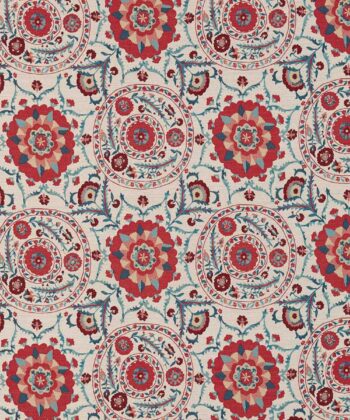 Jacquard inspirado en una suzani persa Colección "Water Garden Fabrics" Damasco - Paisley - Cachemira Jacquard inspirado en una suzani persa
