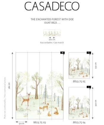 THE ENCHANTED FOREST WITH DOE Colección "Once Upon a Time" Animales