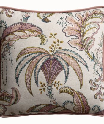 Cojín estampado de motivos florales ornamentales (43 x 43cm) Cojines Estilo Clásico Cojín estampado de motivos florales ornamentales (43 x 43cm)