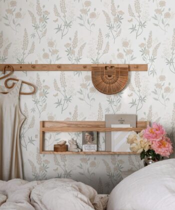 Zebra-inspired vinyl wallpaper "Shades of White" Animal Print Collection Nordic wallpaper