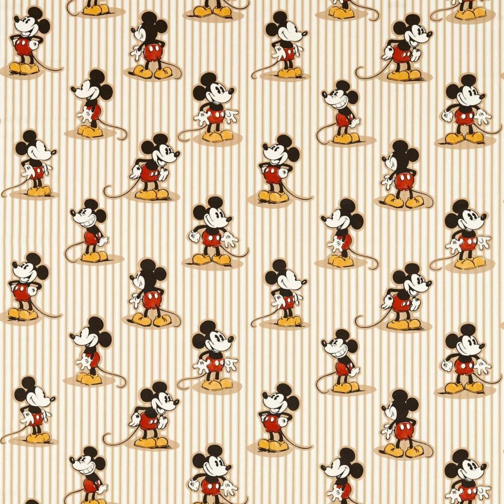 MICKEY STRIPE-DDIF Colección "Disney Home x Sanderson Fabrics" Animales