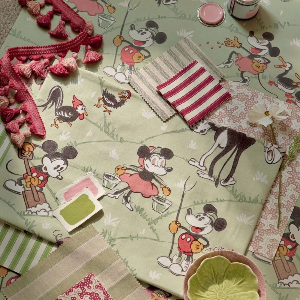 MICKEY AT THE FARM-DDIF Colección "Disney Home x Sanderson Fabrics" Animales