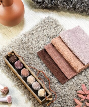 Tejido bouclé de microchenilla con textura de borreguito Colección "Cocoon" Estilo Contemporáneo Telas de rizo tipo bouclé