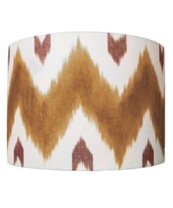 Pantalla para lámpara con diseño étnico en zigzag (28cm Ø) Pantallas para Lámparas Abstractos Pantalla para lámpara con diseño étnico en zigzag (28cm Ø)