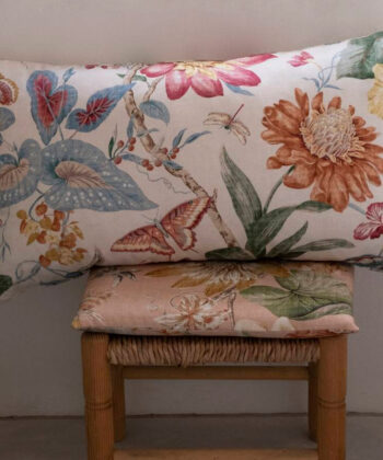 Algodón 100% estampado con grandes dibujos botánicos Güell Lamadrid Estilo Clásico Algodón 100% estampado con grandes dibujos botánicos