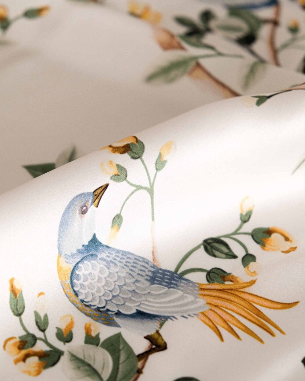 BIRDS PROSPERITY FABRIC Colección "Forbidden City Fabrics" Estilo Chinoiserie