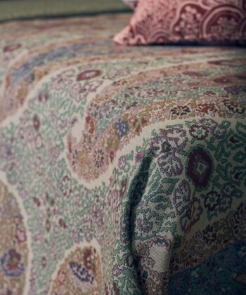 Tejido de estampado paisley vintage y colores modernos Colección "10th Anniversary" Abstractos Tejido de estampado paisley vintage y colores modernos
