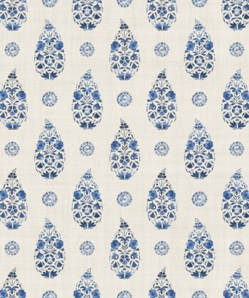 Papel pintado de inspiración vegetal y patrón tipo pasley Colección "Victorian" Abstractos